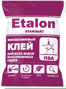 Клей Etalon для флизелиновых обоев 200 гр/24